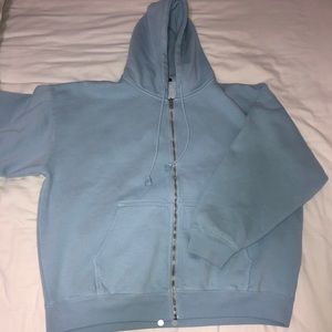 baby blue christy hoodie